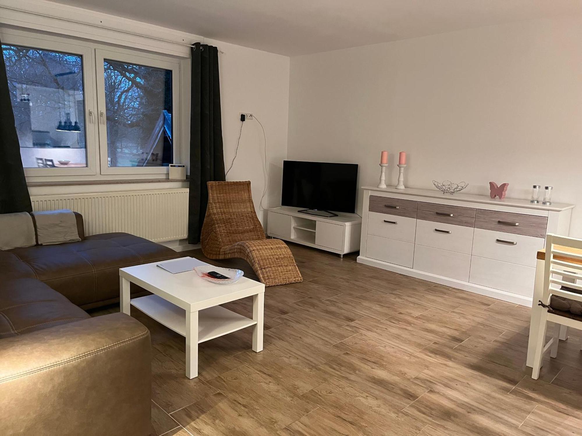 Wunderschoene Ferienwohnung Mit Balkon Auf Dem Bauernhof Greven Eksteriør billede
