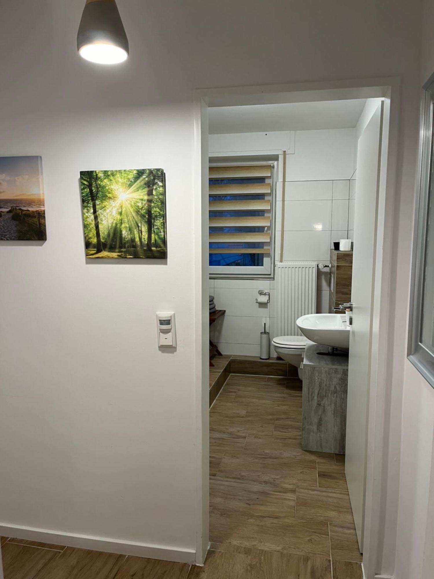 Wunderschoene Ferienwohnung Mit Balkon Auf Dem Bauernhof Greven Eksteriør billede