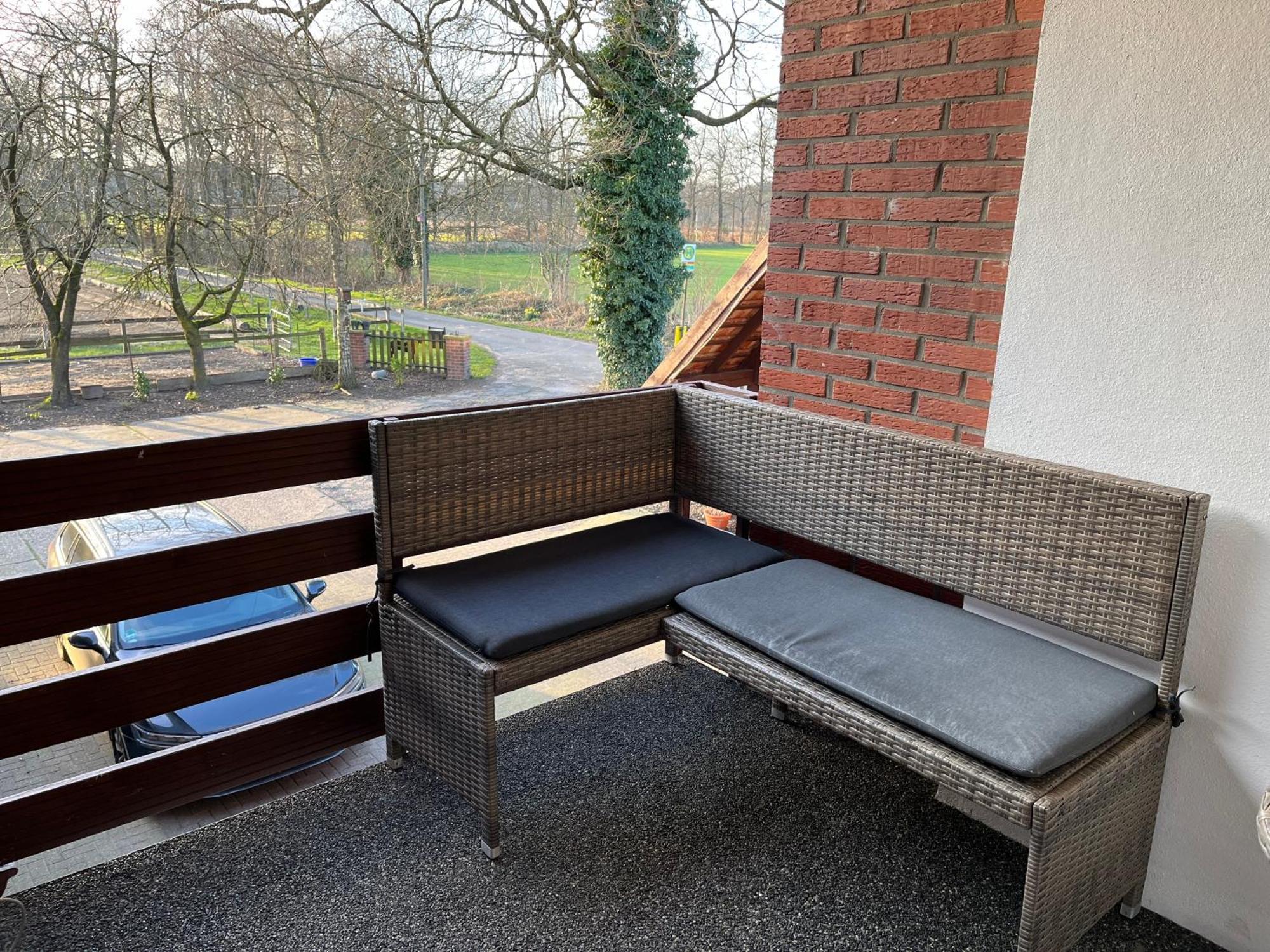 Wunderschoene Ferienwohnung Mit Balkon Auf Dem Bauernhof Greven Eksteriør billede